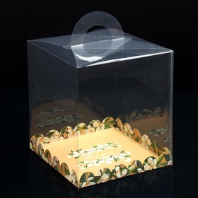 Коробка кондитерская, сундук, упаковка, For you, 26 х 26 х 28 см