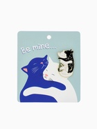 Значок «Коты» инь-ян, цвет чёрно-белый в золоте - Фото 6