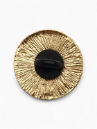 Значок «Мяч» футбольный, цвет чёрно-белый в золоте - Фото 4