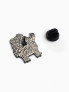 Значок «Лягушка» мем, цвет зелёный в сером металле - Фото 3