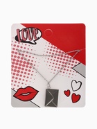 Кулон на цепочке «Конверт с посланием», цвет серебро, 46 см - Фото 8