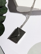 Кулон на цепочке «Конверт с посланием», цвет серебро, 46 см - Фото 2