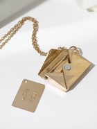 Кулон на цепочке «Конверт», с посланием, цвет розовое золото, 46 см - Фото 1