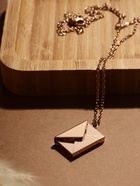 Кулон на цепочке «Конверт», с посланием, цвет розовое золото, 46 см - Фото 5