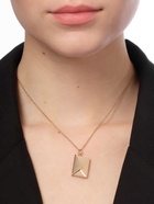 Кулон на цепочке «Конверт», с посланием, цвет розовое золото, 46 см - Фото 3