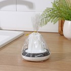 Щётка для мытья посуды поролоновая с абразивной частью, с подставкой - фото 24478081