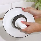 Щётка для мытья посуды поролоновая с абразивной частью, с подставкой - фото 24478077