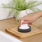 Щётка для мытья посуды поролоновая с абразивной частью, с подставкой - фото 24478078