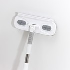 Щётка для окон Raccoon, телескопическая нержавеющая ручка 77(123) см, силиконовый сгон 22 см, велюровая насадка 22×7 см, цвет МИКС - Фото 10