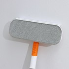 Щётка для окон Raccoon, телескопическая нержавеющая ручка 77(123) см, силиконовый сгон 22 см, велюровая насадка 22×7 см, цвет МИКС - Фото 8