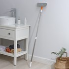 Щётка для окон Raccoon, телескопическая нержавеющая ручка 77(123) см, силиконовый сгон 22 см, велюровая насадка 22×7 см, цвет МИКС - Фото 11