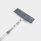 Окномойка с насадкой из микрофибры, фиксатор, стальная телескопическая ручка, 28.5×8.5×85(135) см - Фото 5