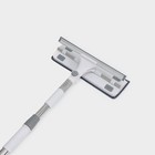 Окномойка с насадкой из микрофибры, фиксатор, стальная телескопическая ручка, 28.5×8.5×85(135) см - Фото 6