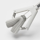 Швабра для мытья пола PVA Raccoon, со складным отжимом, насадка 28×6 см, стальная ручка с 3 секциями 130 см - Фото 7