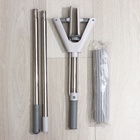 Швабра для мытья пола PVA Raccoon, со складным отжимом, насадка 28×6 см, стальная ручка с 3 секциями 130 см - Фото 8