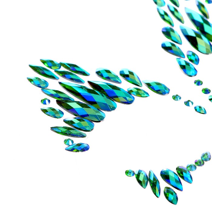 Набор «Дизайнер-Сет №3» для лица и тела, с клейкими блёстками, кистью, стразами, 3 баночки 60827