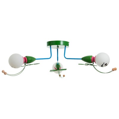 Люстра «Букашки» 3хЕ27 зеленый 58×58×25 см BayerLux