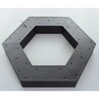 Люстра "Гексгон" LED 36Вт 4000К черный 60х60 см BayerLux 7527596