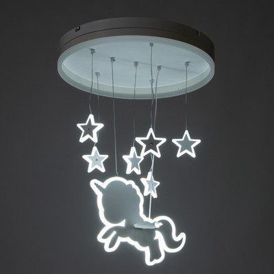 Люстра «Единорог» LED58 Вт 4000К белый 50×50×60 см BayerLux