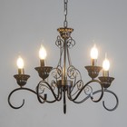 Люстра "Азазель" 5xE14 40Вт черно-золотой 57х57х39,5-98 см BayerLux - фото 22058963