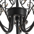 Люстра "Азазель" 5xE14 40Вт черно-золотой 57х57х39,5-98 см BayerLux - фото 22058969
