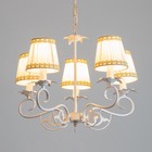 Люстра «Франческа» 5xE14 40 Вт белый с золотой патиной 57×57×39-98 см BayerLux - фото 22059061