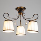 Люстра "Дженни" 3xE14 40Вт черно-золотой 56,5х56,5х36,5 см BayerLux 7794174