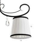 Люстра "Дженни" 3xE14 40Вт черно-золотой 56,5х56,5х36,5 см BayerLux 7794174