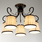 Люстра "Дженни" 5xE14 40Вт черно-золотой 56,5х56,5х36,5 см BayerLux 7794175