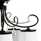 Люстра "Дженни" 5xE14 40Вт черно-золотой 56,5х56,5х36,5 см BayerLux 7794175