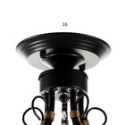 Люстра "Дженни" 5xE14 40Вт черно-золотой 56,5х56,5х36,5 см BayerLux 7794175