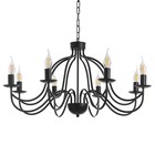 Люстра "Джил" 8xE14 40Вт черный 75х75х42-100 см BayerLux - Фото 2