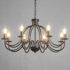 Люстра "Джил" 8xE14 40Вт черный 75х75х42-100 см BayerLux - Фото 3