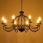 Люстра "Джил" 8xE14 40Вт черный 75х75х42-100 см BayerLux - Фото 4