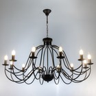 Люстра "Джил" 12xE14 40Вт черный 87х87х45-100 см BayerLux - Фото 2