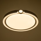 Люстра "Маркиза ринг" LED 80Вт 3000-6000К ПДУ серый 50х50х8см BayerLux - Фото 5