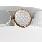 Люстра "Маркиза ринг" LED 80Вт 3000-6000К ПДУ серый 50х50х8см BayerLux - Фото 6