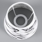 Абажур Е14 бело-черный 15х15х13 см - фото 23702177