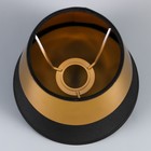 Абажур Е14 черно-золотой 15х15х13,3 см - фото 25274019