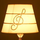 Абажур "Нота" Е27 белый 25х25х29 см - фото 22486230