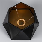 Абажур BayerLux, E27, черно-золотой, 28×25×19 см - фото 26861294