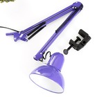 Настольная лампа "Джуни" Е27 40Вт фиолетовый 16х16х90 см RISALUX - Фото 5
