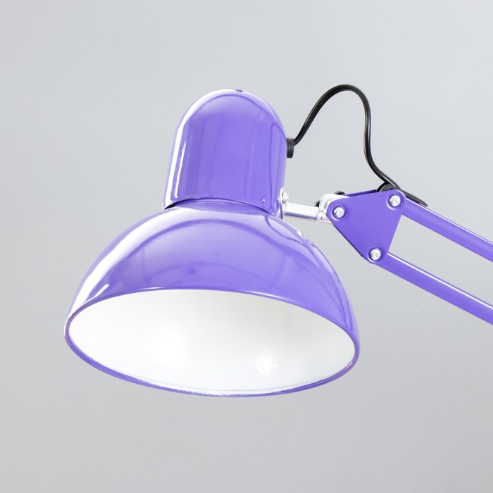 Настольная лампа "Джуни" Е27 40Вт фиолетовый 16х16х90 см RISALUX - фото 1895912593