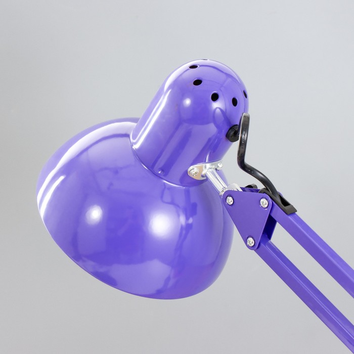Настольная лампа "Джуни" Е27 40Вт фиолетовый 16х16х90 см RISALUX - фото 1910584757