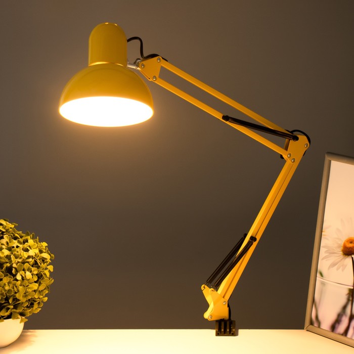 Настольная лампа "Джуни" Е27 40Вт желтый 16х16х90 см RISALUX - фото 1895912629