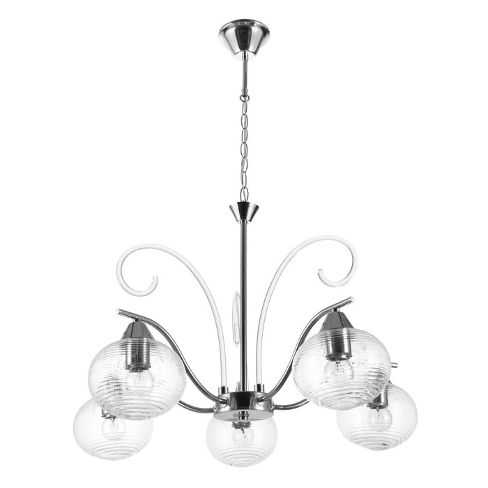 Люстра "Харми" 5xE27 40Вт серебро 58х58х41 см BayerLux - Фото 1