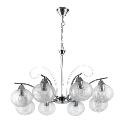 Люстра «Харми» 8xE27 40 Вт серебро 62×62×41 см BayerLux