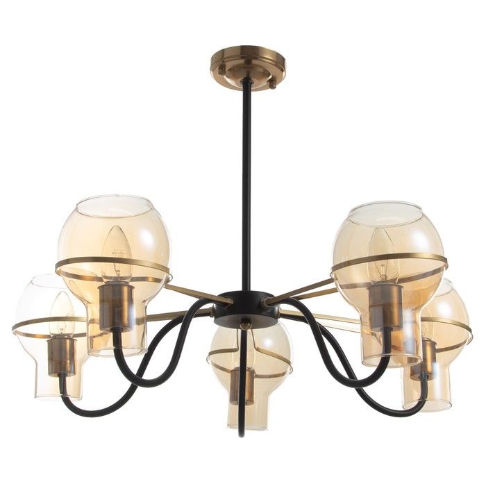 Люстра «Кэган» 5хE27 40 Вт черный 68×68×46.5 см BayerLux - Фото 1