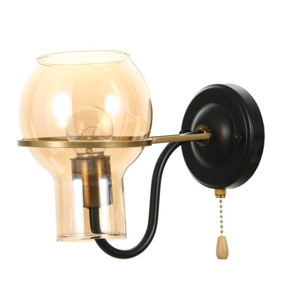 Бра «Кэган» E27 40 Вт черный 12×24×23 см