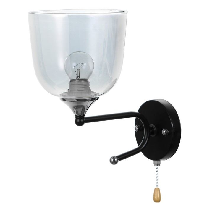 Бра «Хаям» E27 40 Вт черный 15×25×24 см - Фото 1